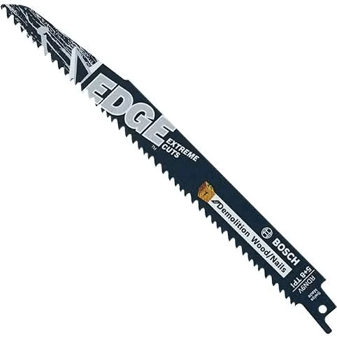 Bosch RDN9V 9 In. 5/8 TPI Edge Reciprocating Saw Blades for Wood/Nail Demolition
