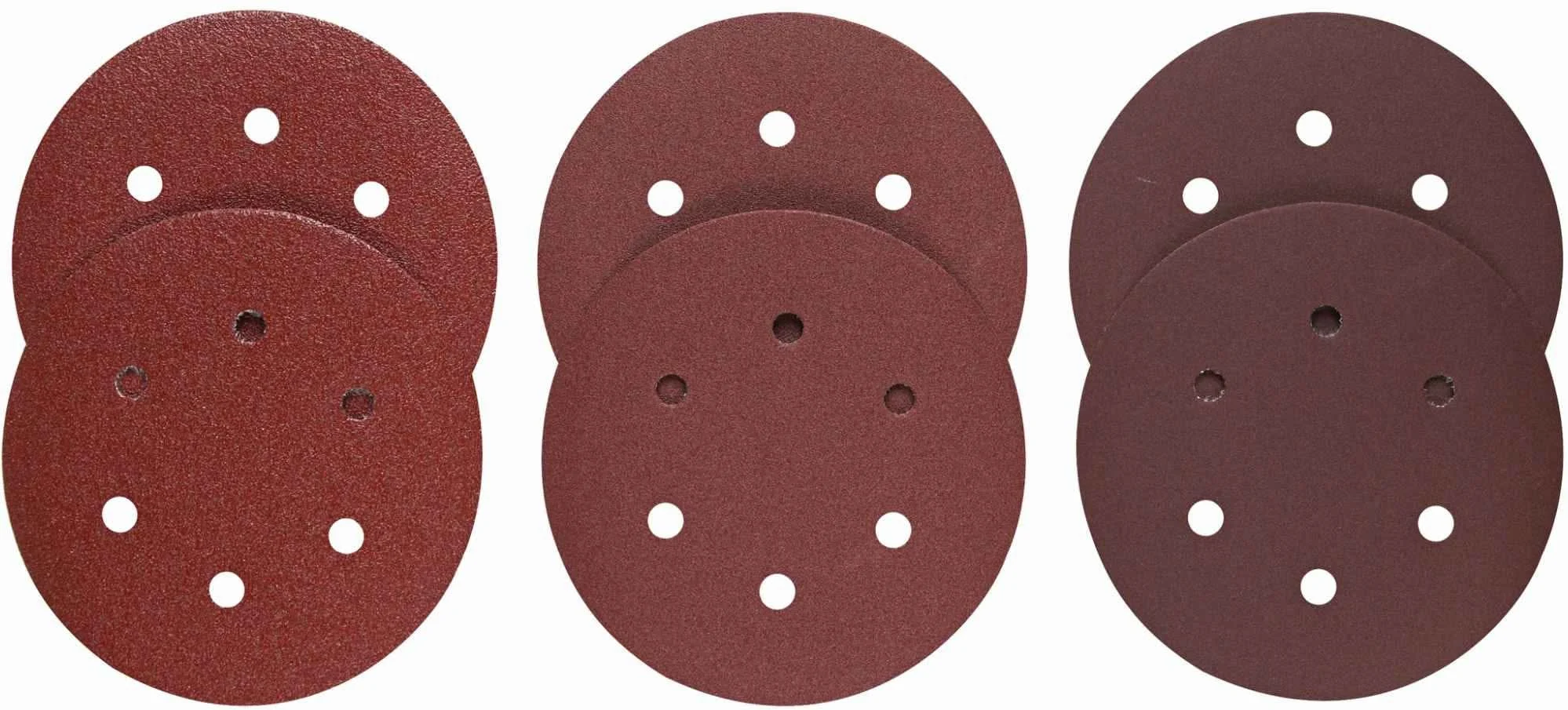 Bosch SR6R000 Assorted Grits 6" 6 Hole Hook-And-Loop Sanding Discs