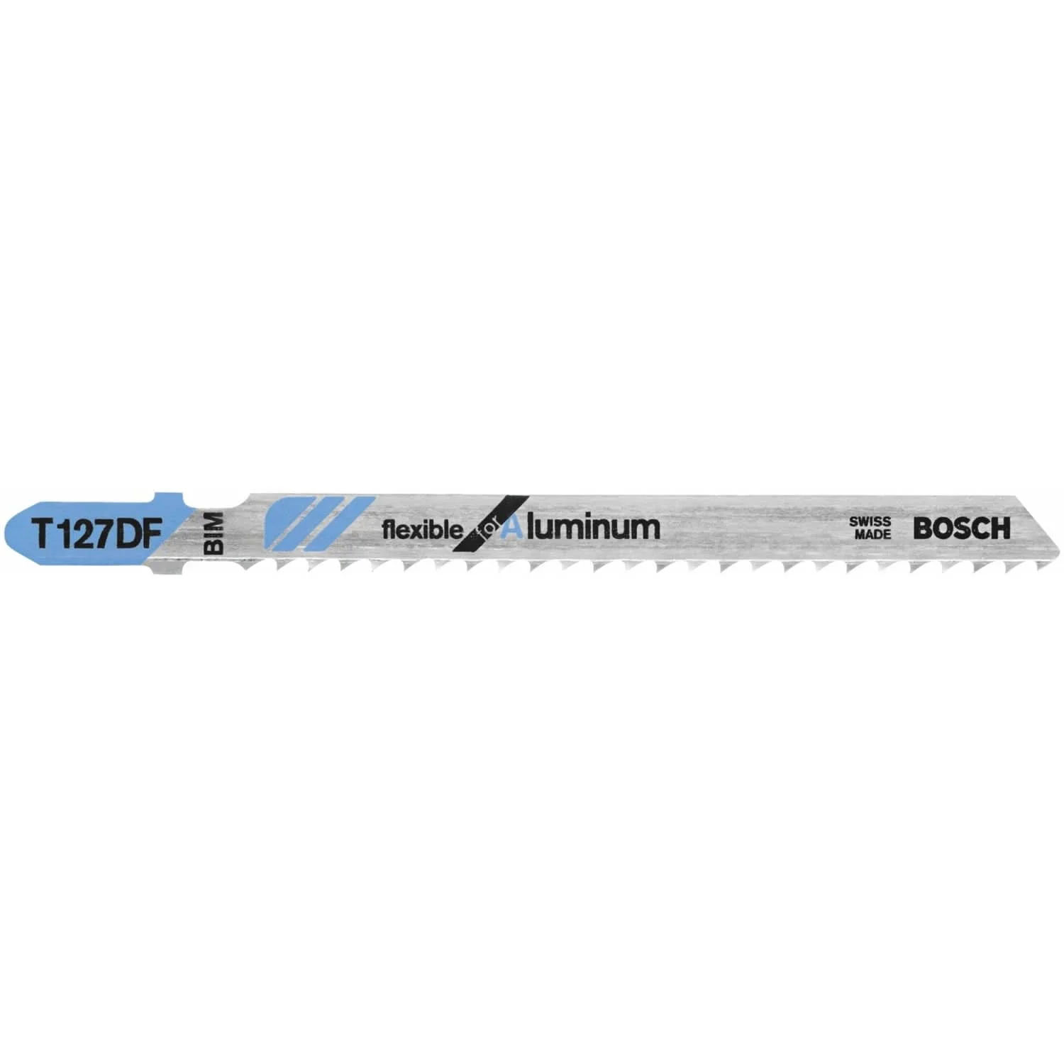 Bosch T127DF 5-Piece 4" 8 TPI Flexible for Aluminum T-Shank Jigsaw Blades