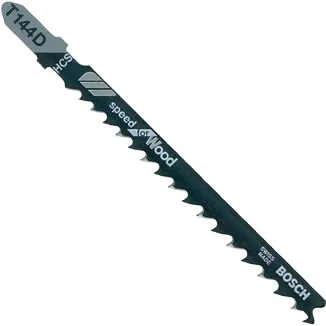Bosch T144D100 100-Piece 4 In. 6 TPI Speed for Wood T-Shank Jig Saw Blades