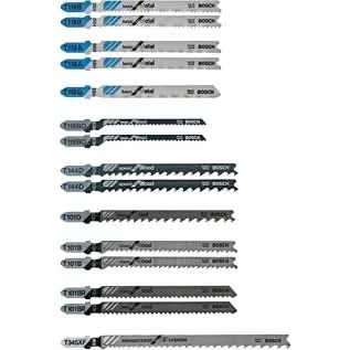 Bosch T15RC 14-Piece T-Shank Wood and Metal Cutting Jig Saw Blade Set