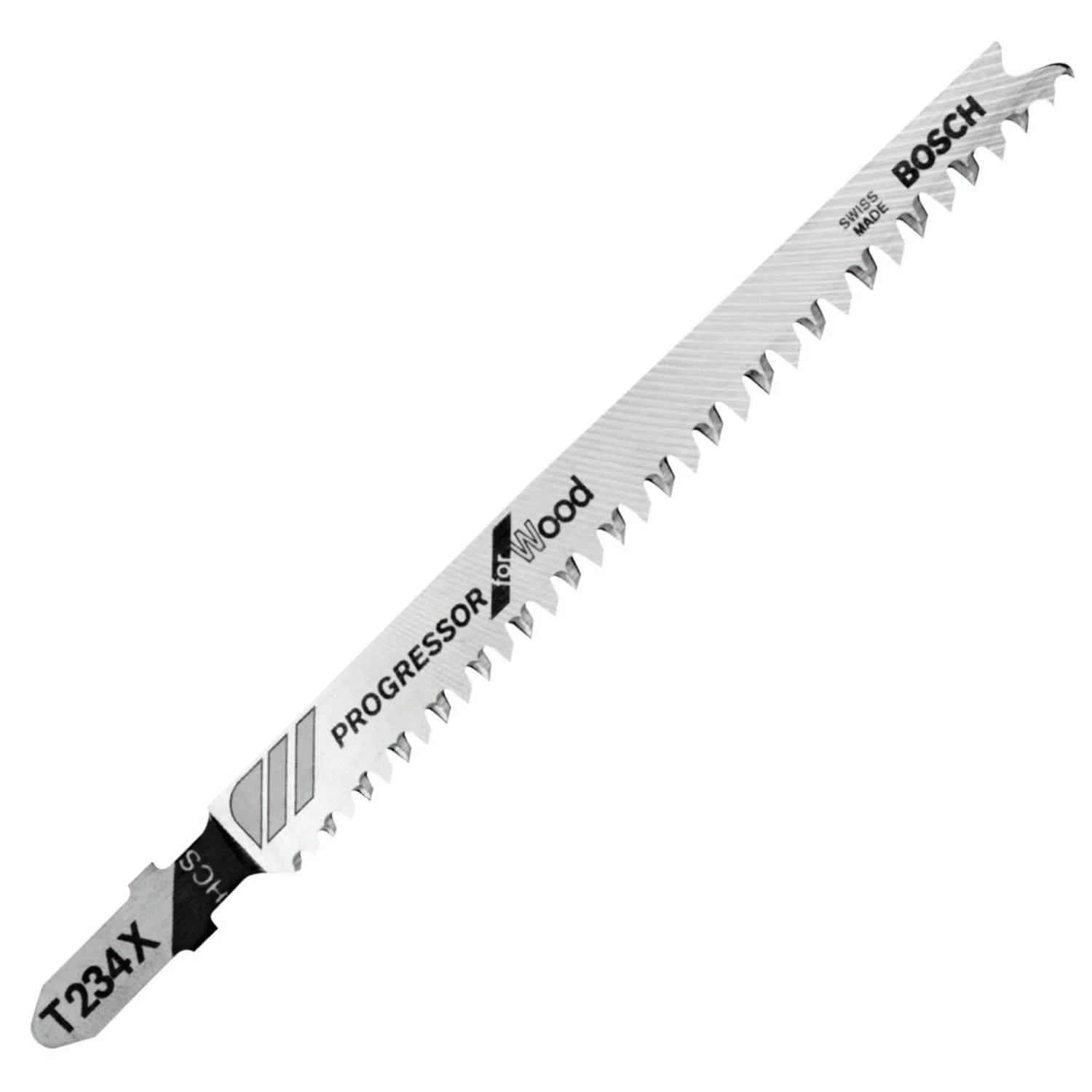 Bosch T234X 5-Piece 4-1/2 In. 8-12 TPI Progressor for Wood T-Shank Jig Saw Blades