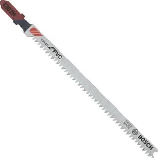 Bosch T302H3 3-Piece 4-3/16 In. 10 TPI Clean for PVC High Carbon Steel Jig Saw Blades