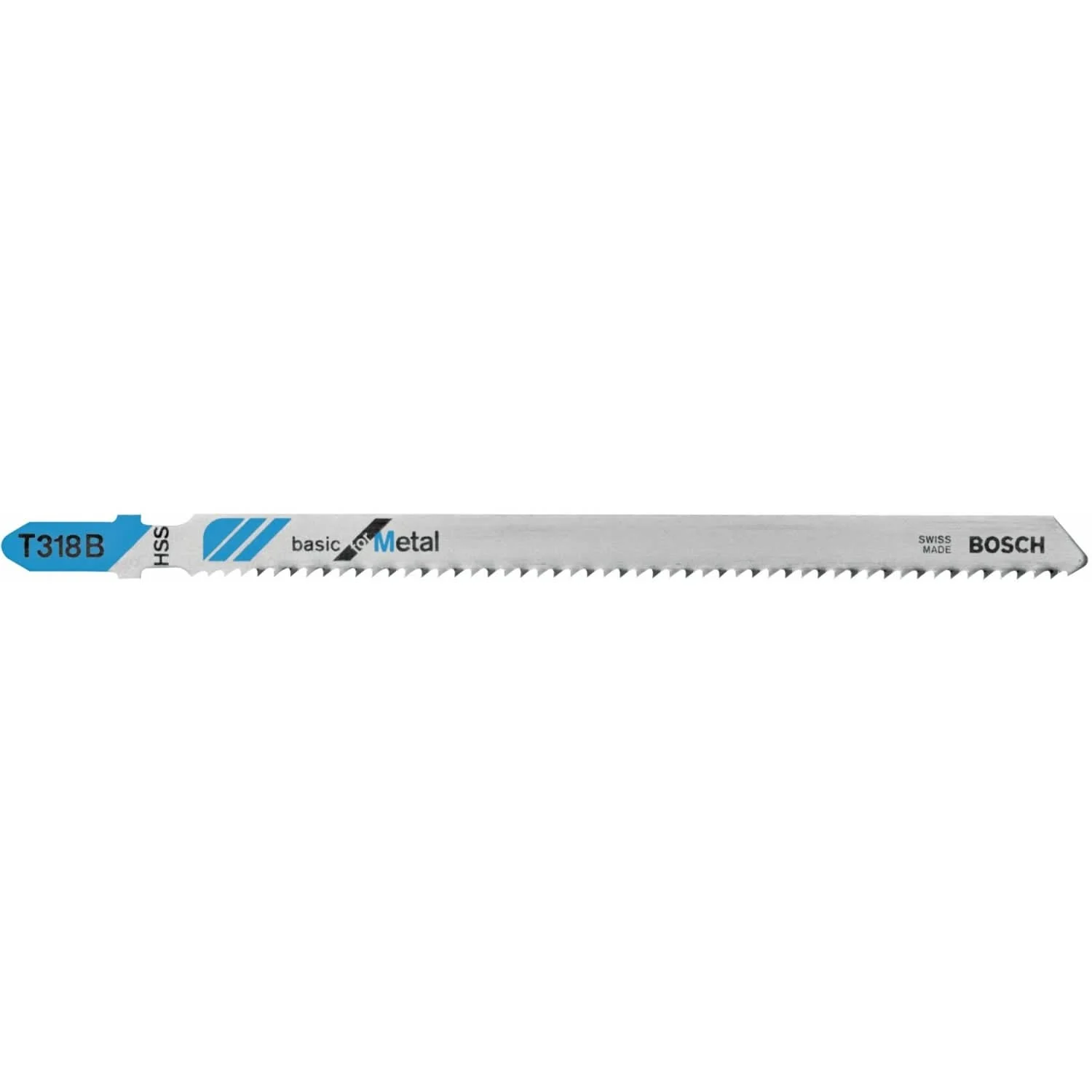 Bosch T318B 5-Piece 5-1/4" 14 TPI Basic for Metal T-Shank Jigsaw Blades