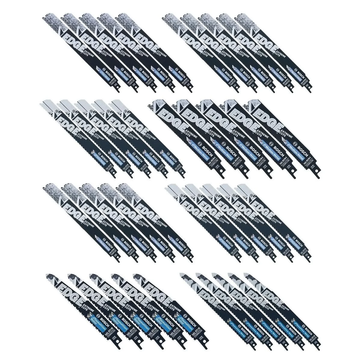Bosch 40-Piece 6 in. - 12 in. Metal Reciprocating Blade Assortment Pack