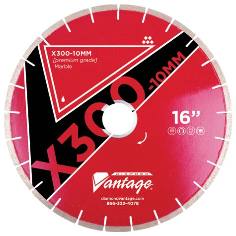Diamond Vantage 14 x .125 x 50/60mm Silent Core Marble Blade, Premium Grade
