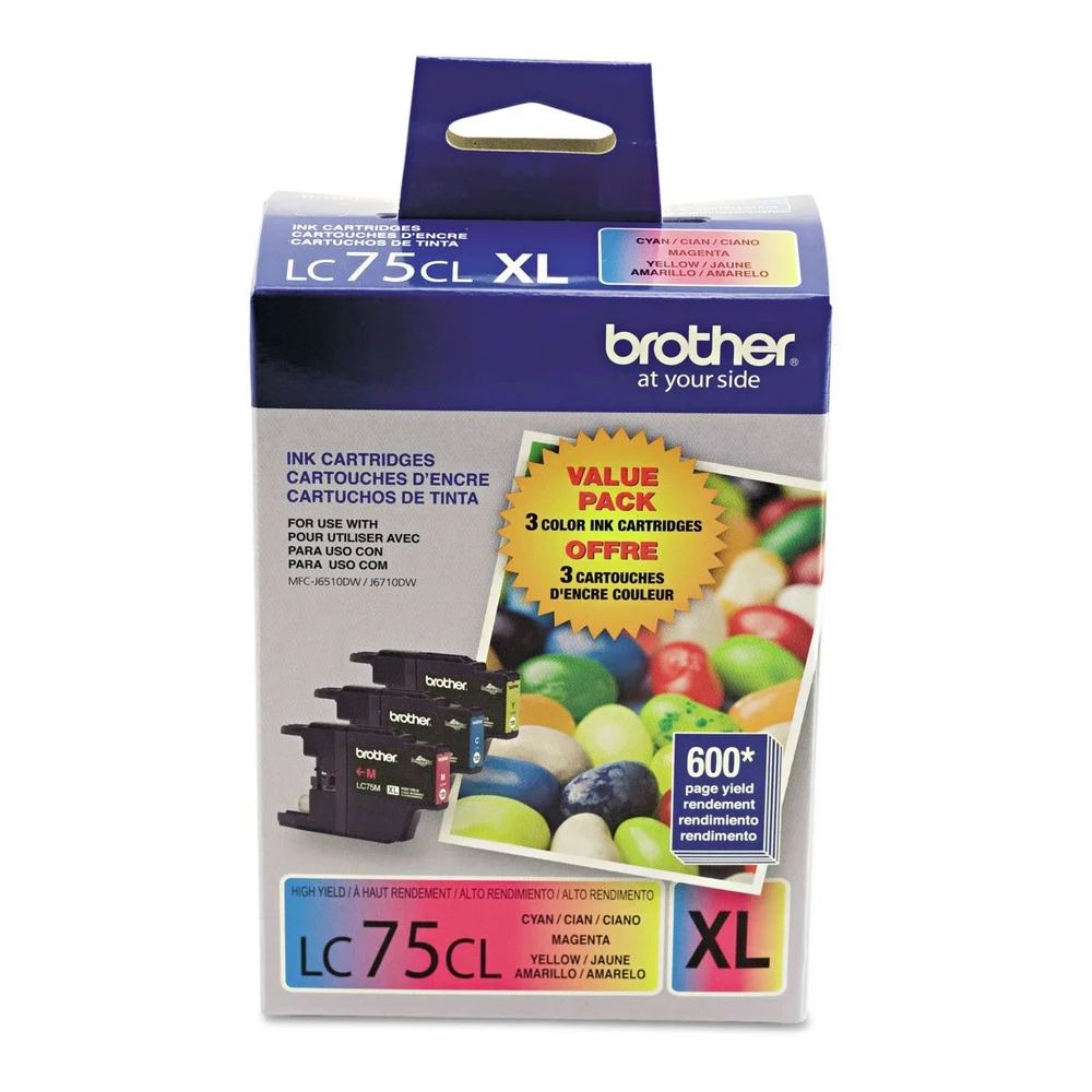 Brother Innobella 600 Page-Yield High-Yield Ink - Cyan/Magenta/Yellow (3/Pack)