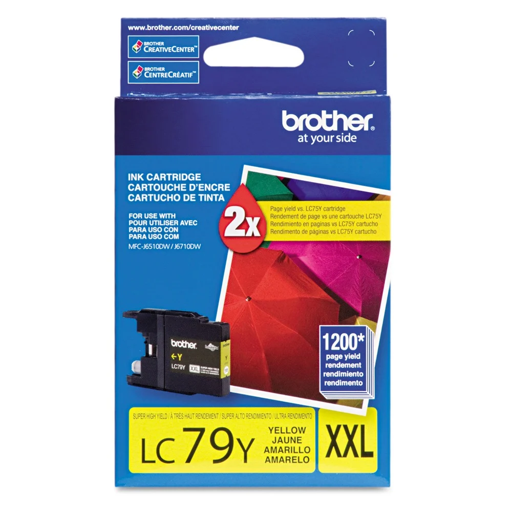 Brother LC79Y LC79Y Innobella 1,200 Page-Yield Super High-Yield Ink - Yellow