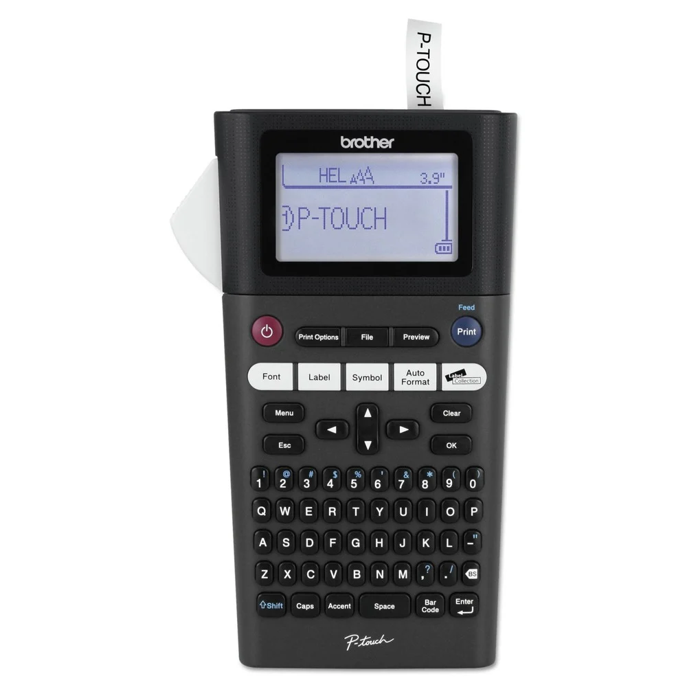 Brother P-Touch PT-H300LI 5.25 in. x 8.5 in. x 2.63 in. 5 Lines Rechargeable Take-It-Anywhere Labeler