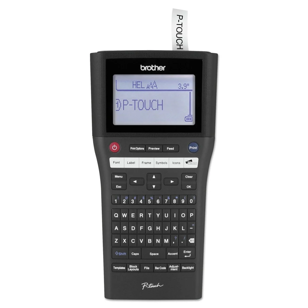 Brother P-Touch PT-H500LI 4.8 in. x 9.7 in. x 3.5 in. 30 mm/s Print Speed Rechargeable Take-It-Anywhere Labeler with PC-Connectivity