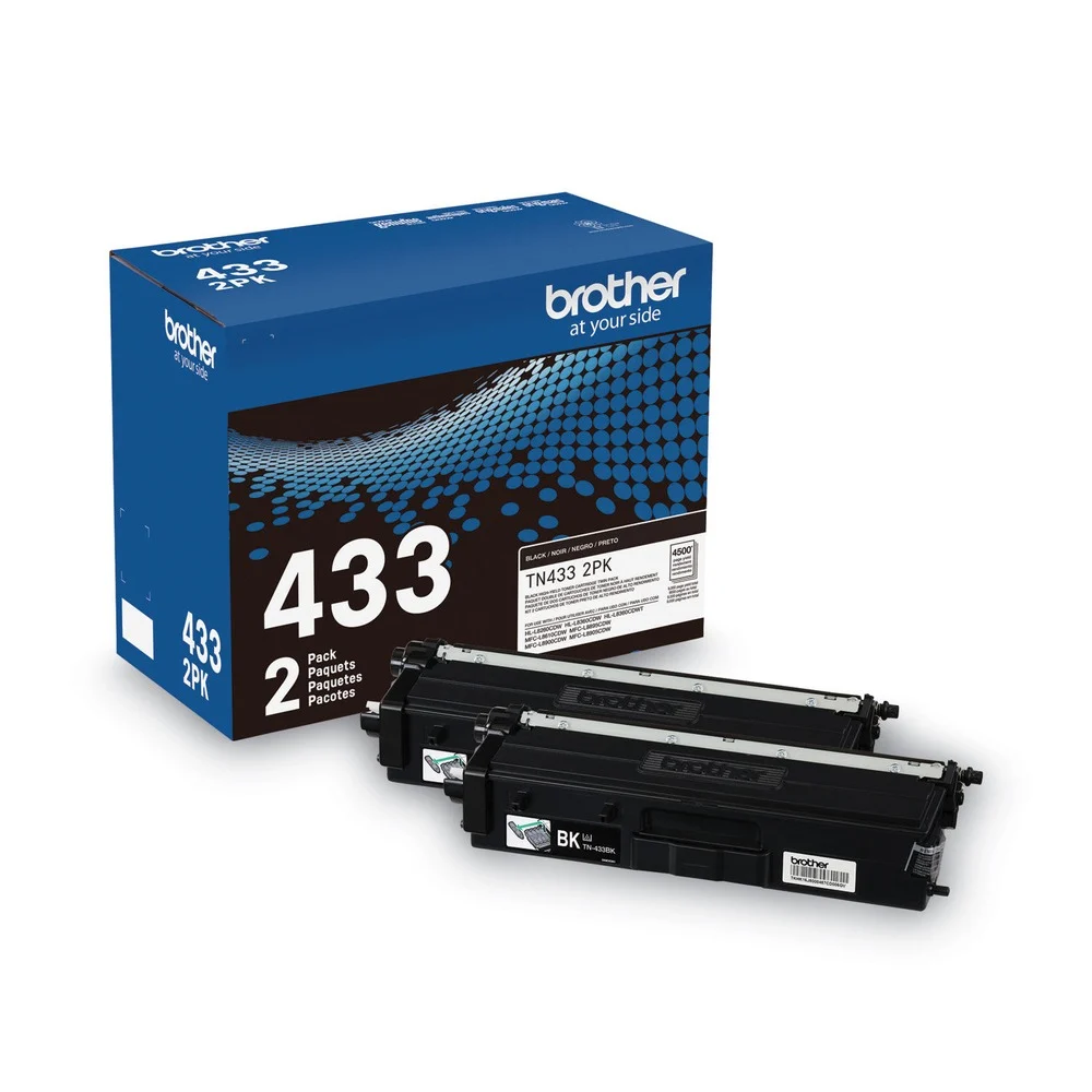 Brother 4,500 Page-Yield High-Yield Toner - Black (2/Pack)