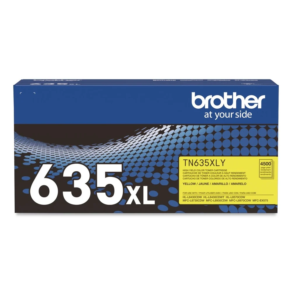 Brother 4,500 Page-Yield High-Yield Toner - Yellow