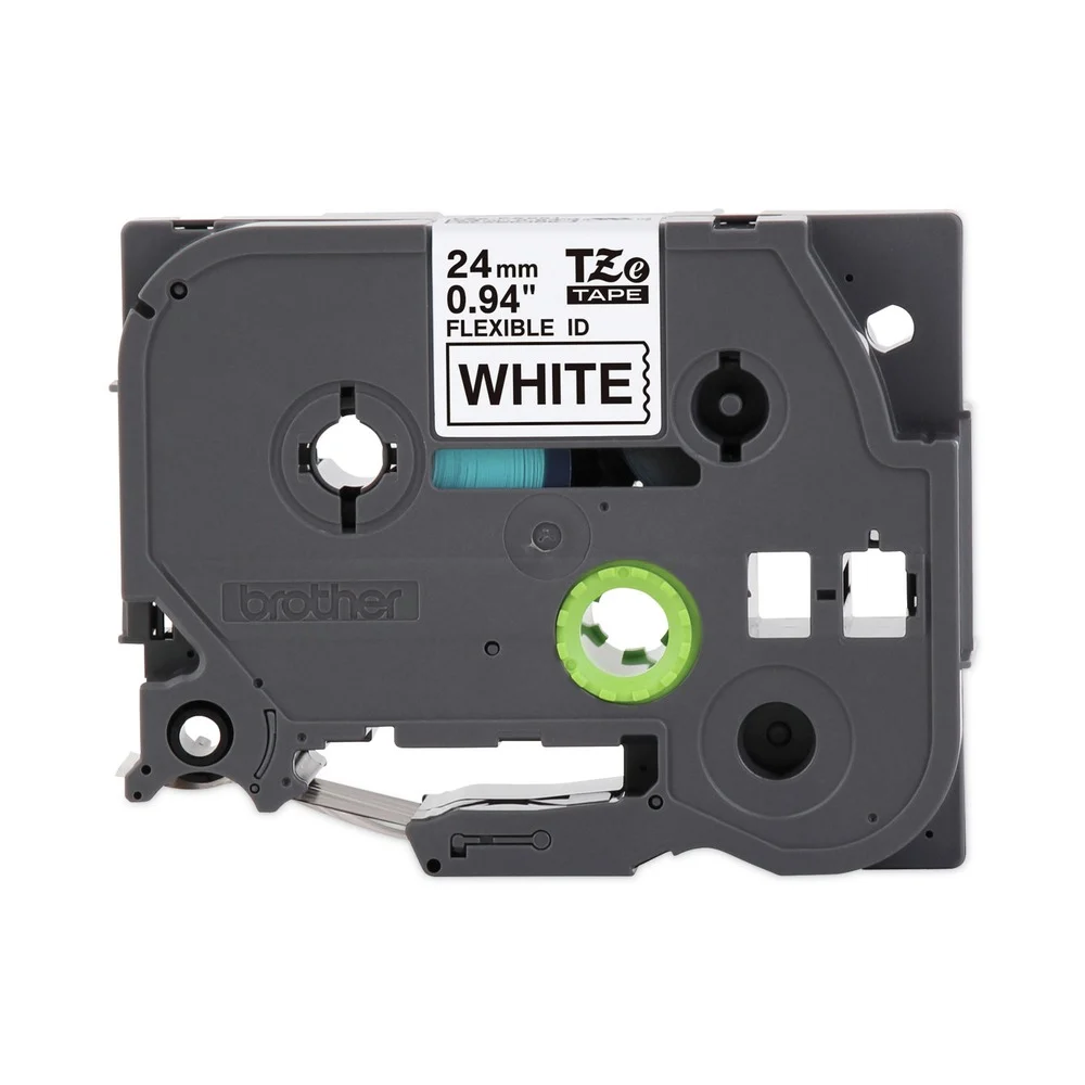 Brother P-Touch 0.94 in. x 26.2 ft. TZe Flexible Tape Cartridge for P-Touch Labelers - Black on White