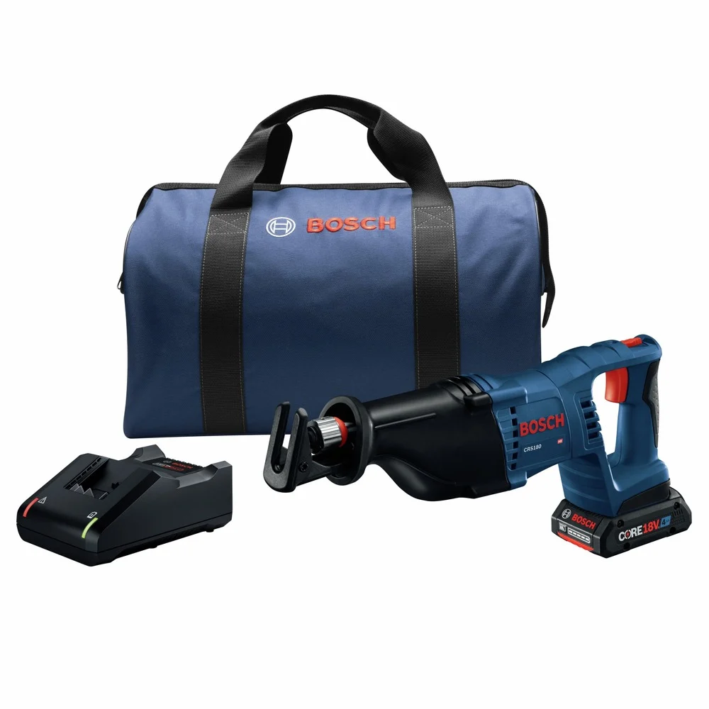 Factory Reconditioned Bosch 18V Lithium-Ion 1-1/8 in. Cordless D-Handle Reciprocating Saw Kit (4 Ah)