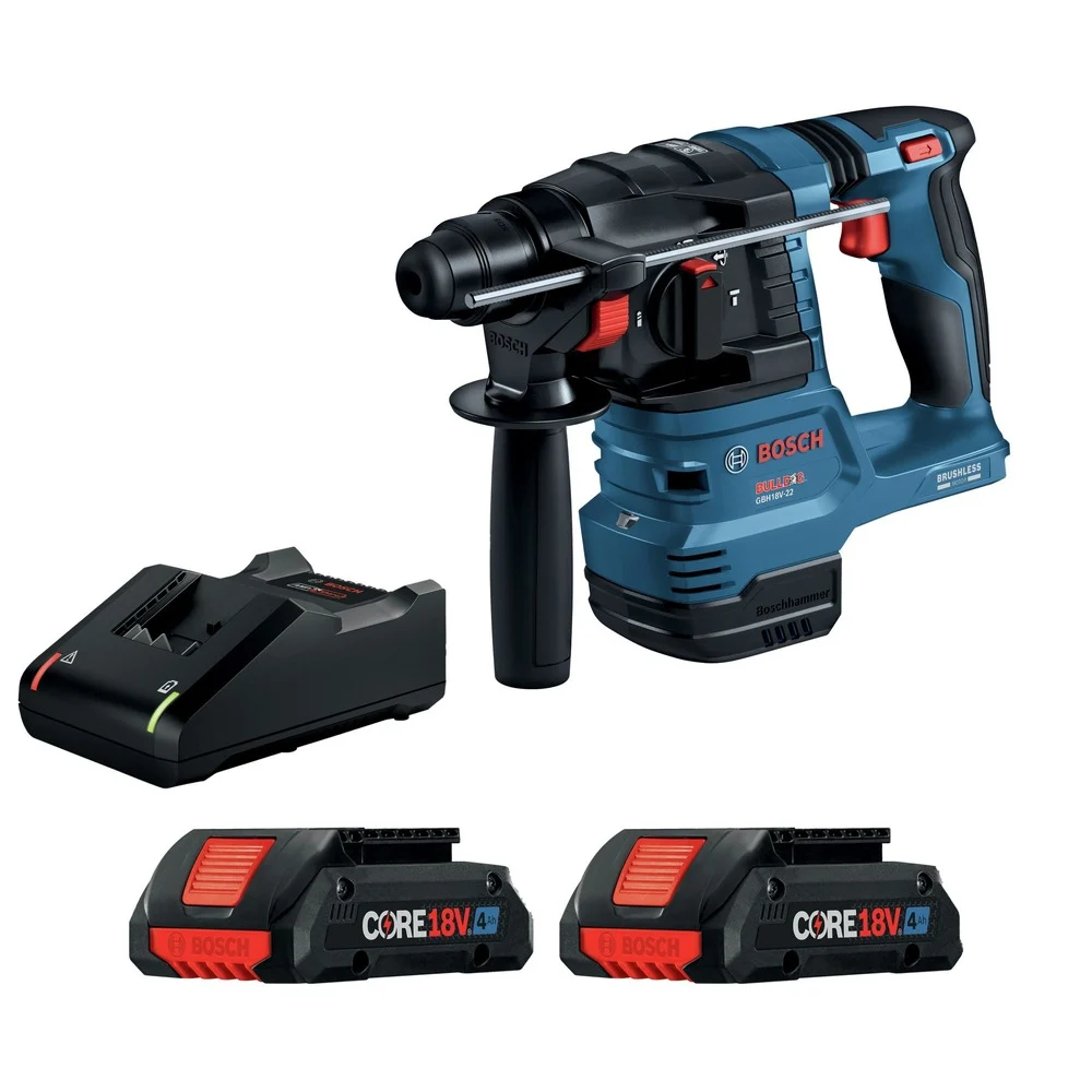 Factory Reconditioned Bosch 18V Brushless Lithium-Ion SDS-plus Bulldog 3/4 in. Cordless Rotary Hammer Kit (4 Ah)