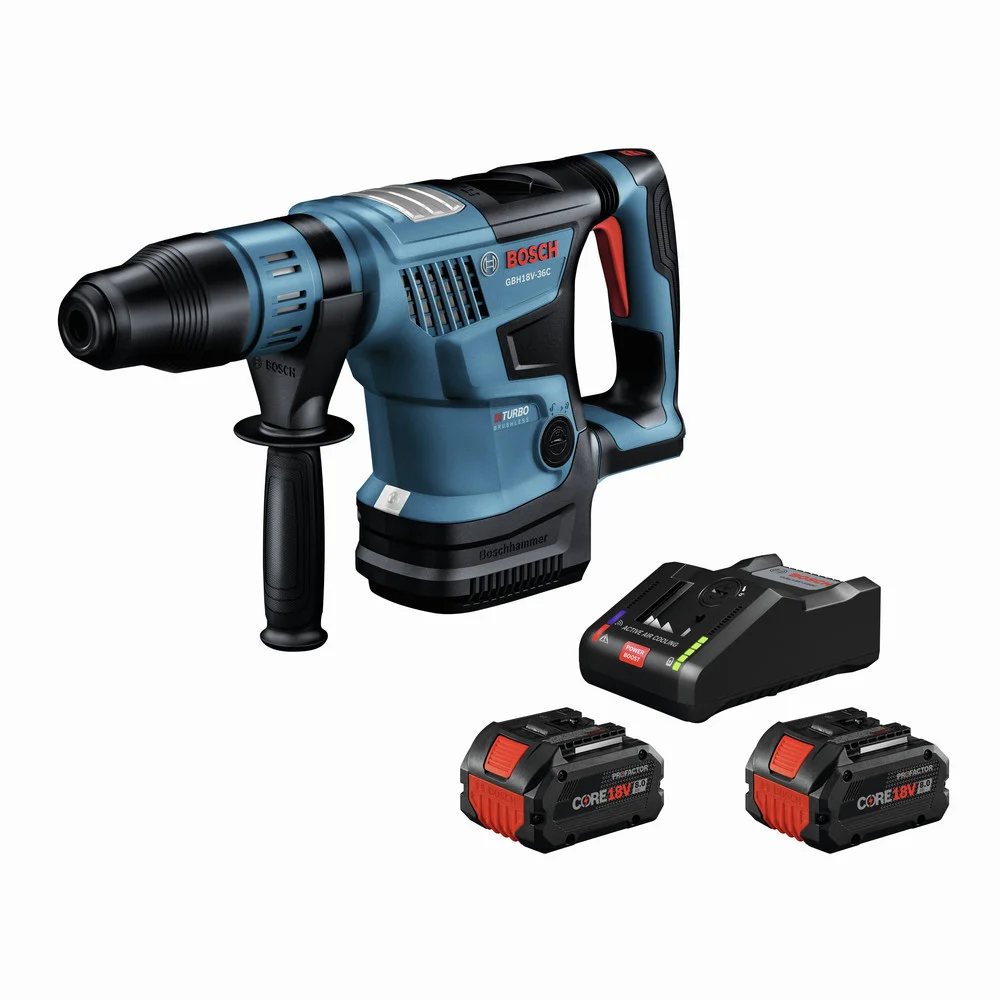 Factory Reconditioned Bosch 18V PROFACTOR Brushless Lithium-Ion 1-9/16 in. Cordless SDS-max Rotary Hammer Kit with BiTurbo Technology (8 Ah)
