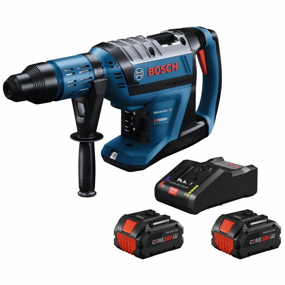 Factory Reconditioned Bosch PROFACTOR 18V Hitman Connected-Ready SDS-max Brushless Lithium-Ion 1-7/8 in. Cordless Rotary Hammer Kit with 2 Batteries (8.0 Ah)