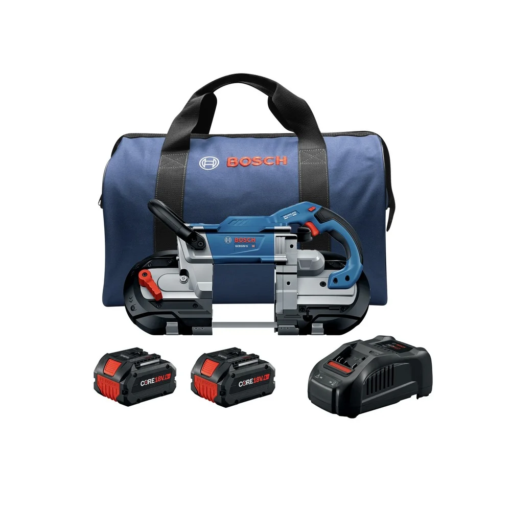 Factory Reconditioned Bosch 18V Brushless Lithium-Ion 5 in. Cordless Band Saw Kit (6 Ah)