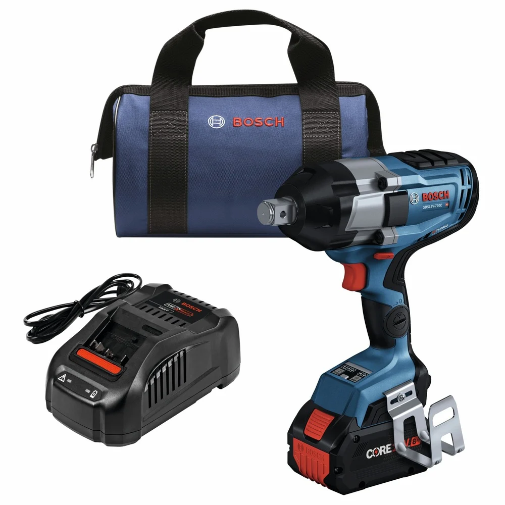 Factory Reconditioned Bosch 18V PROFACTOR Brushless Lithium-Ion 3/4 in. Cordless Impact Wrench Kit with Friction Ring and Thru-Hole (8 Ah)