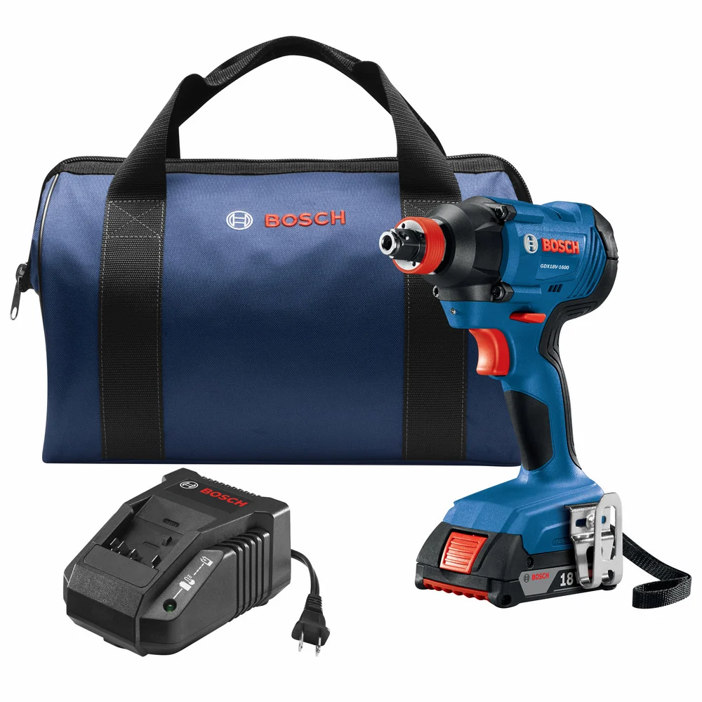 Factory Reconditioned Bosch 18V Freak Lithium-Ion 1/4 in. and 1/2 in. Cordless Two-In-One Bit/Socket Impact Driver Kit (2 Ah)