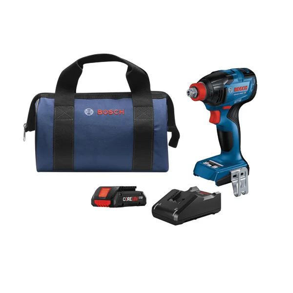 Factory Reconditioned Bosch 18V Freak Brushless Lithium-Ion 1/4 in. and 1/2 in. Cordless Connected-Ready Impact Driver Kit (4 Ah)