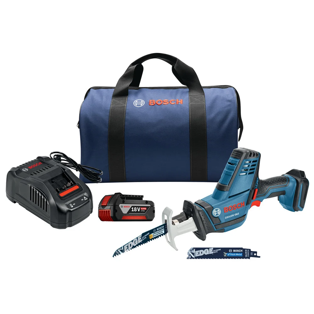 Factory Reconditioned Bosch 18V Compact Reciprocating Saw Kit