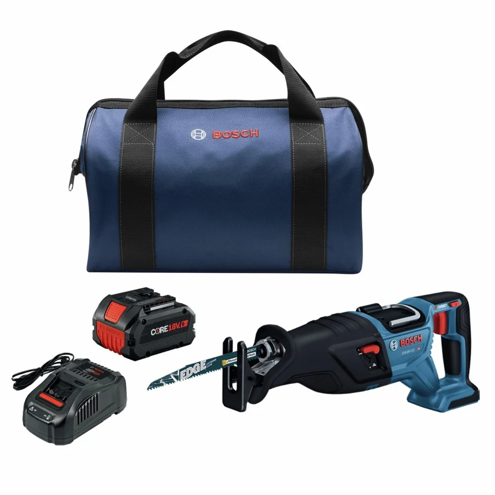 Factory Reconditioned Bosch 18V PROFACTOR Brushless Lithium-Ion 1-1/8 in. Cordless Reciprocating Saw Kit (8 Ah)