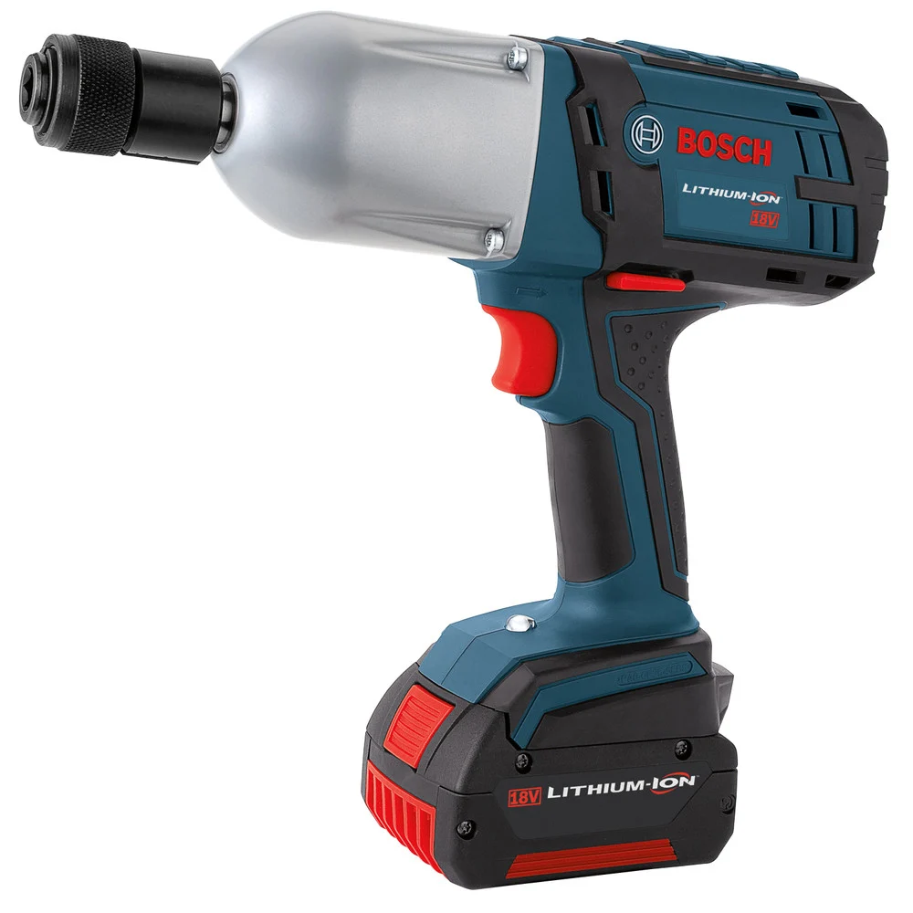 Factory Reconditioned Bosch 18V Lithium-Ion High Torque 7/16 in. Cordless Hex Impact Wrench Kit