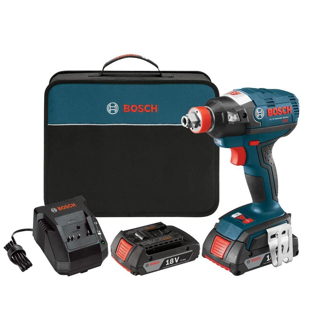 Factory Reconditioned Bosch 18V Brushless Lithium-Ion Socket Ready Cordless Impact Driver Kit (2 Ah)