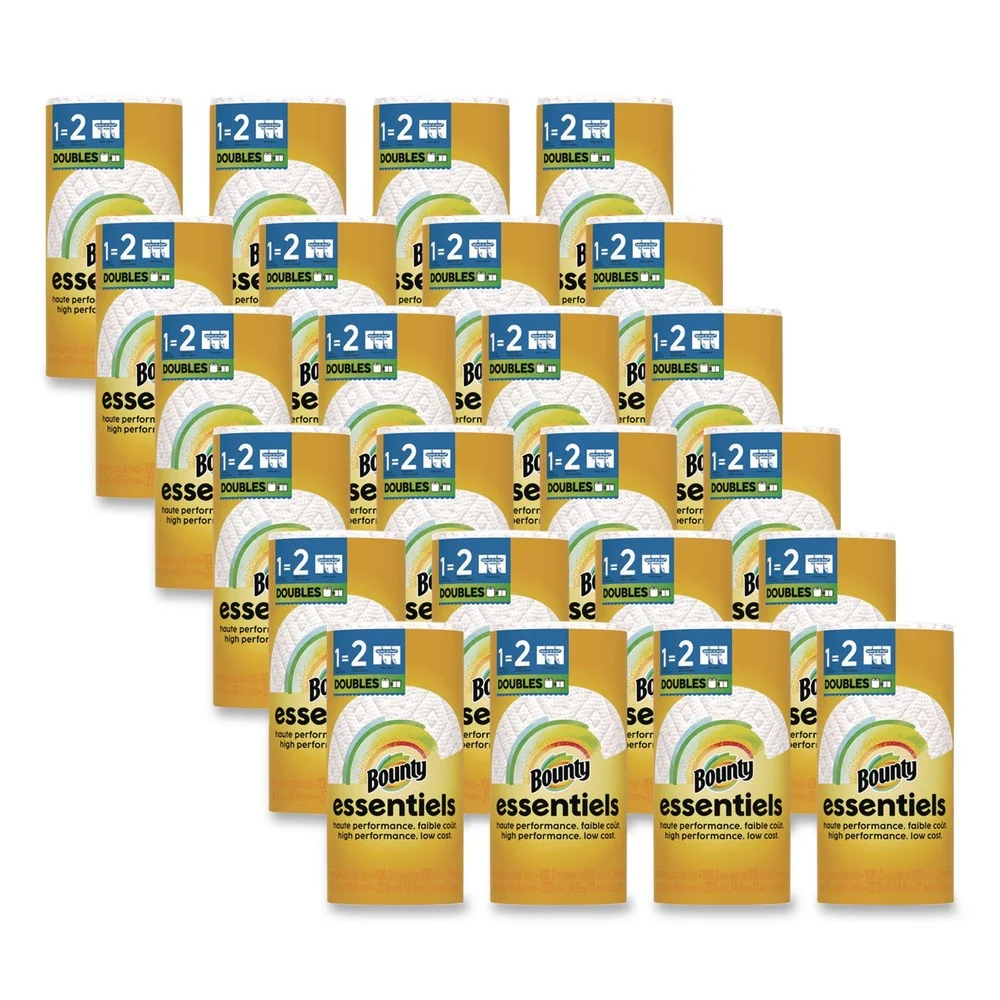 Bounty Essentials Select-A-Size Kitchen Roll Paper Towels 2-Ply 108 Sheets/Roll 24 Rolls/Carton