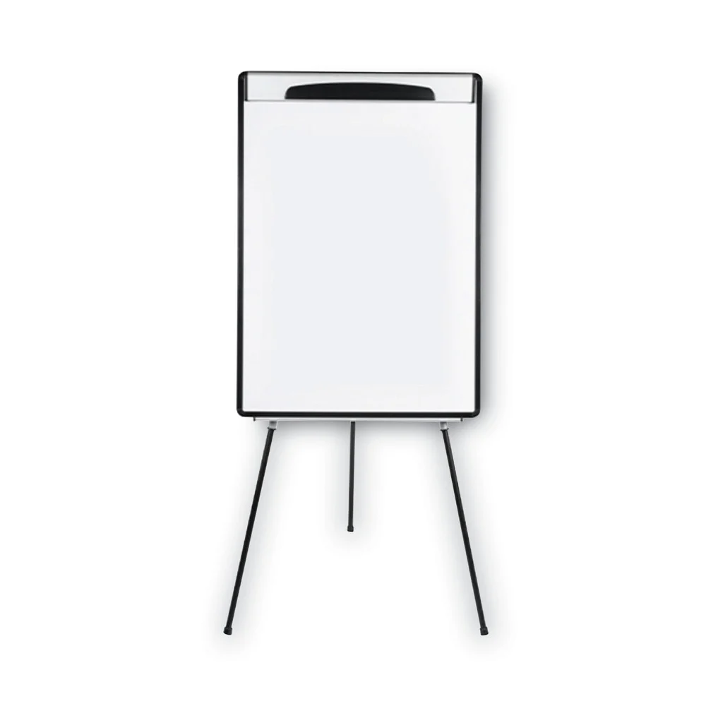 MasterVision Magnetic Gold Ultra Dry Erase Tripod Easel with Extension Arms - Black/Silver