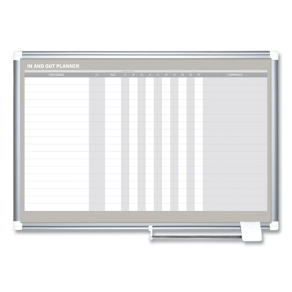 MasterVision 36 in. x 24 in. In-Out Magnetic Dry Erase Board - Silver Frame