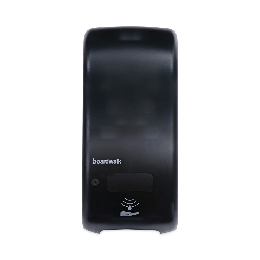 Boardwalk 5.5 in. x 4 in. x 12 in. 900 mL Bulk Fill Soap Dispenser - Black