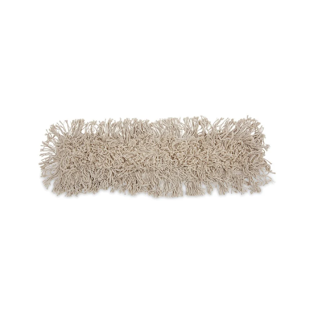 Boardwalk 24 in. x 3 in. Cotton Dust Mop Head - White