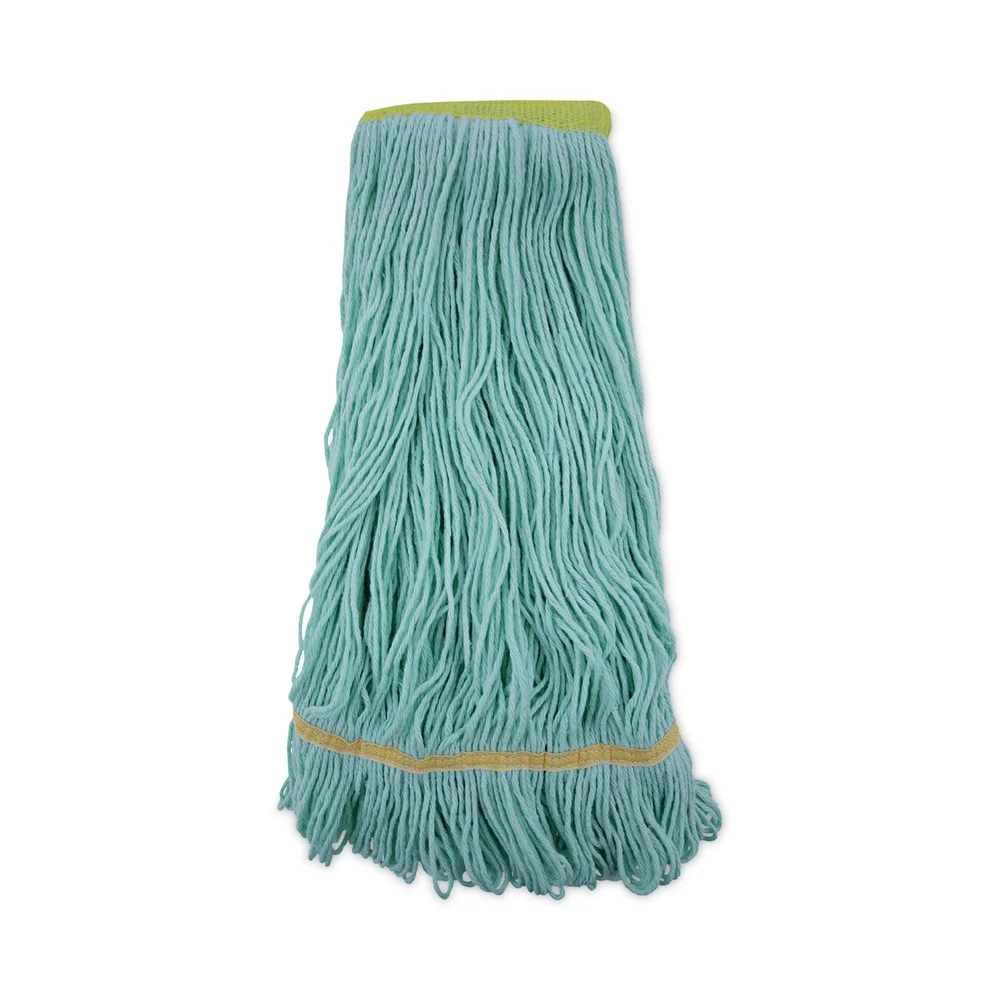 Boardwalk Ecomop Looped-End Recycled Fibers Mop Head - Extra Large, Green (12/Carton)