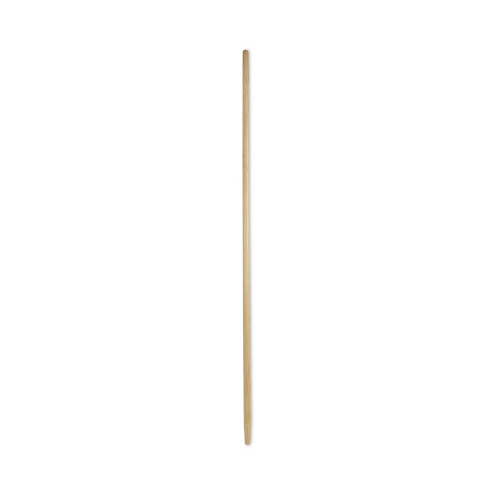 Boardwalk 1/1/8 in. x 60 in. Tapered End Lacquered Hardwood Broom Handle - Natural