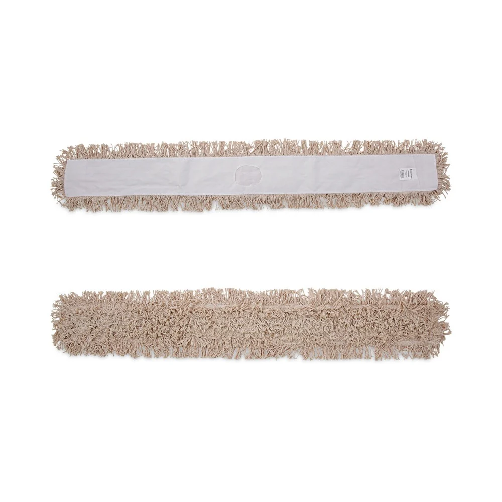 Boardwalk 60 in. x 5 in. Hygrade Cotton Industrial Dust Mop Head - White