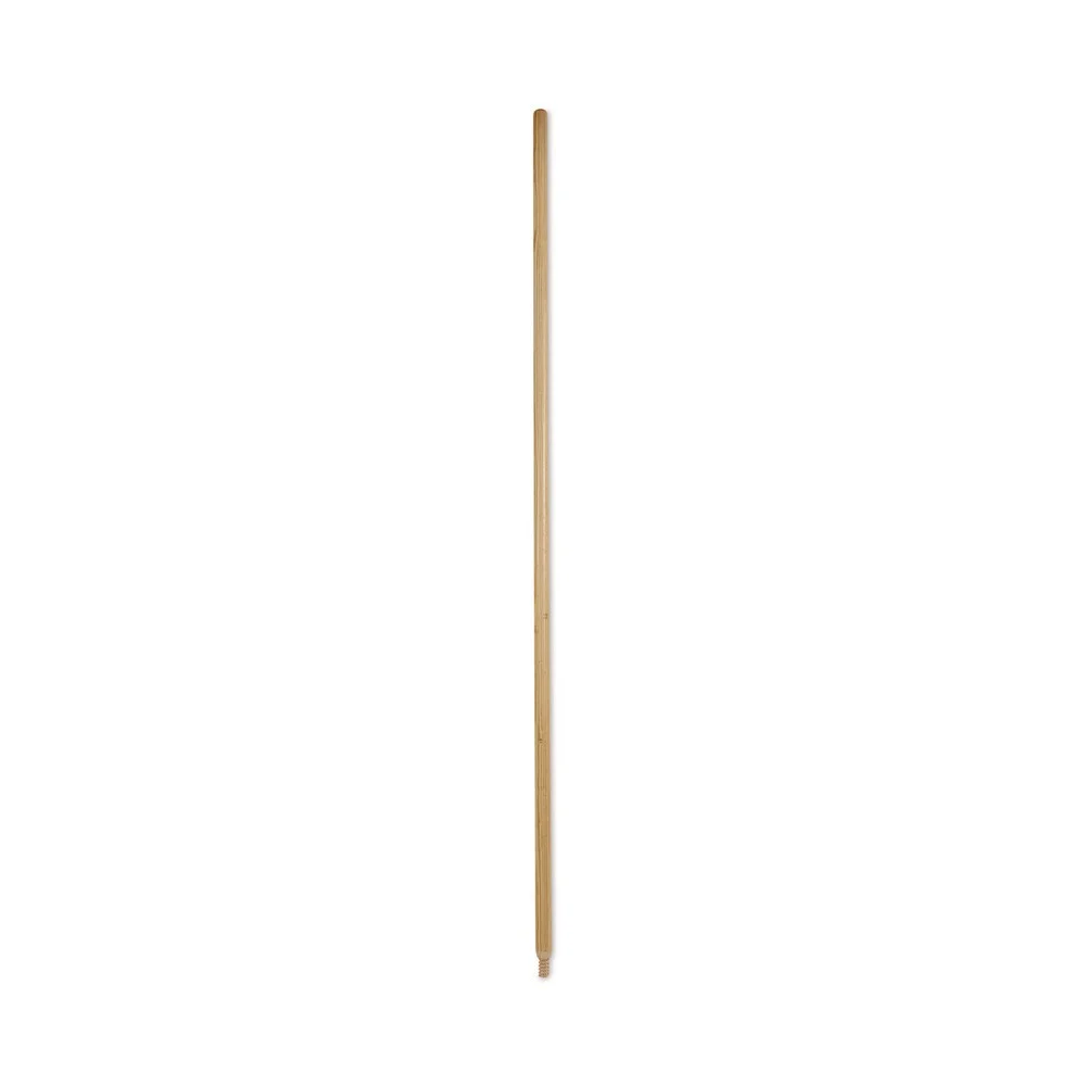 Boardwalk BWK137 Heavy-Duty Threaded End Lacquered Hardwood 1.13 in. Diameter x 60 in. Broom Handle - Natural