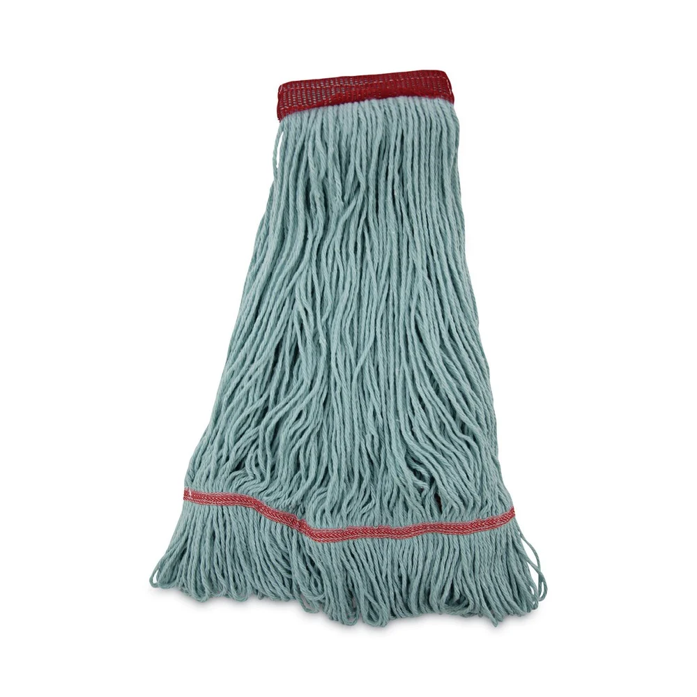 Boardwalk EchoMop with Looped-End Synthetic/Cotton Wet Mop Head - Large, Blue