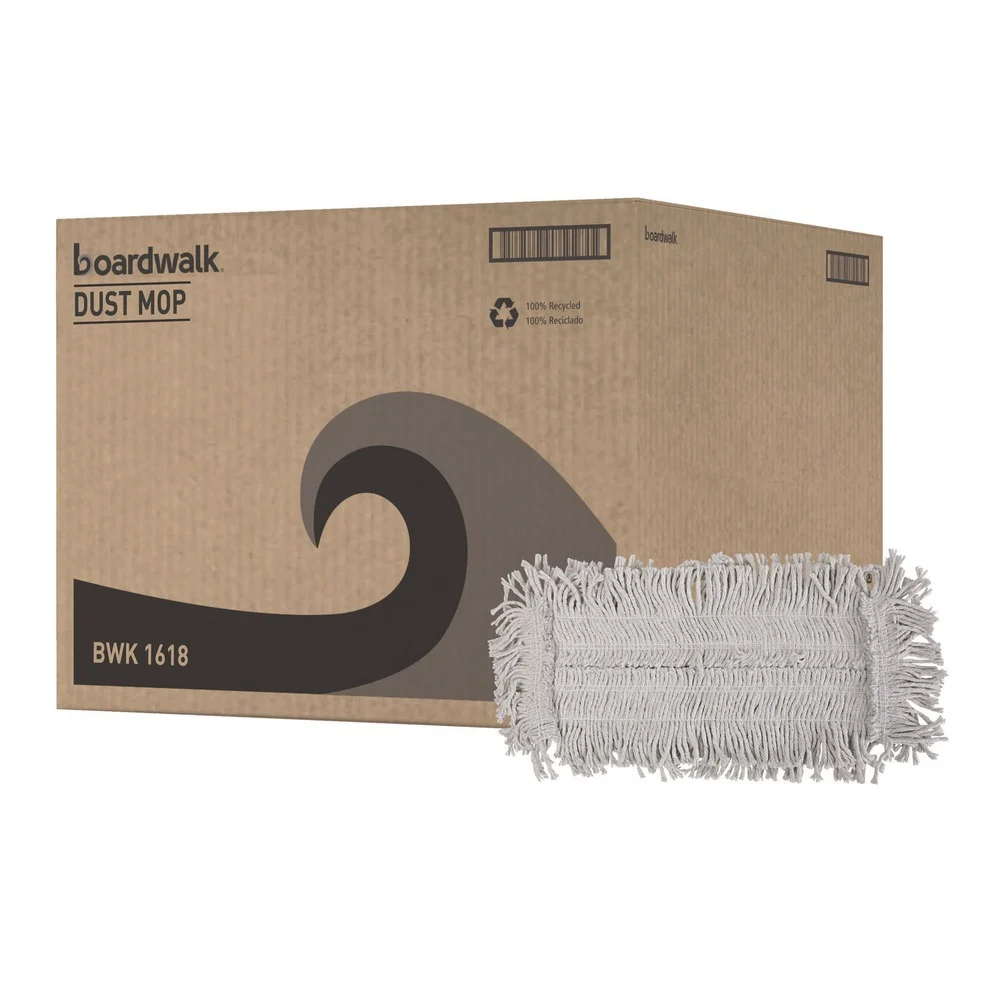 Boardwalk 18 in. x 5 in. Disposable Cotton Dust Mop Head