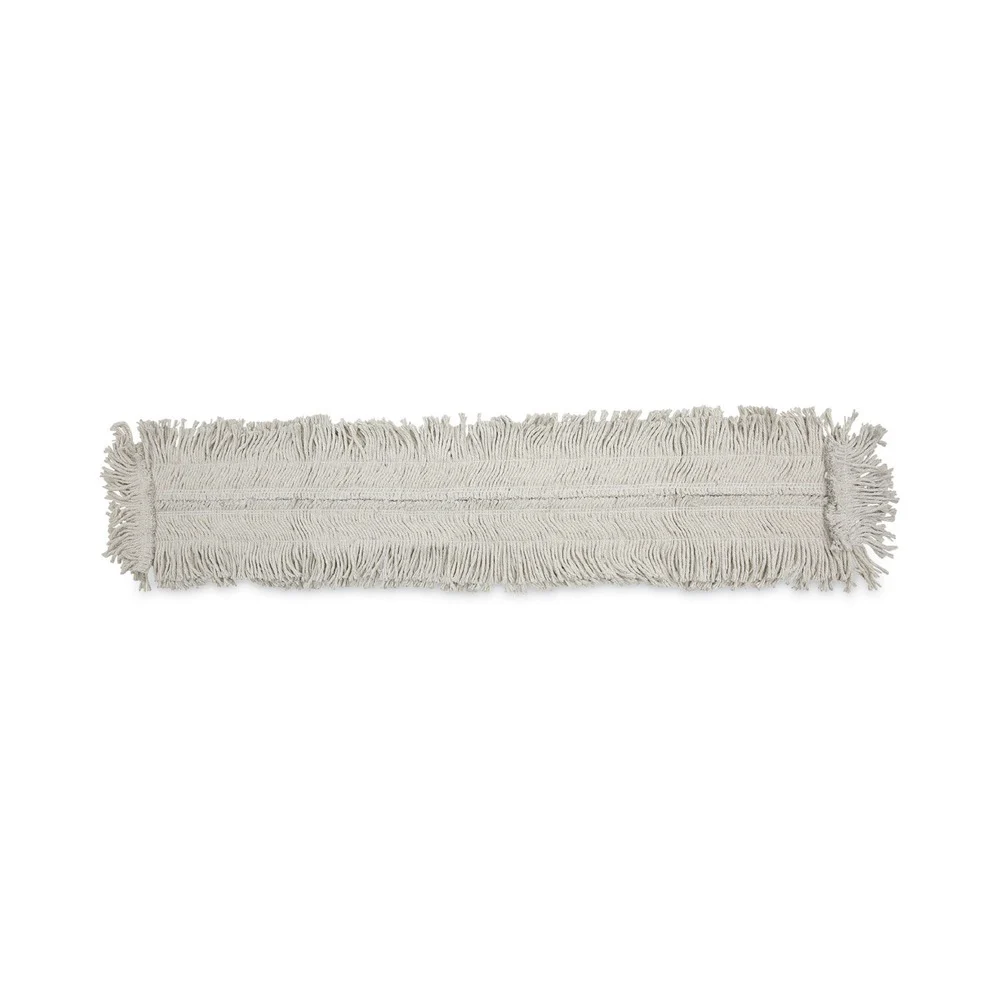 Boardwalk 48 in. x 5 in. Disposable Cotton/Synthetic Fiber Mop Head - White