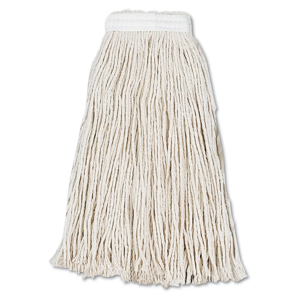 Boardwalk #16 Cut-End Cotton Wet Mop Head - White (12/Carton)