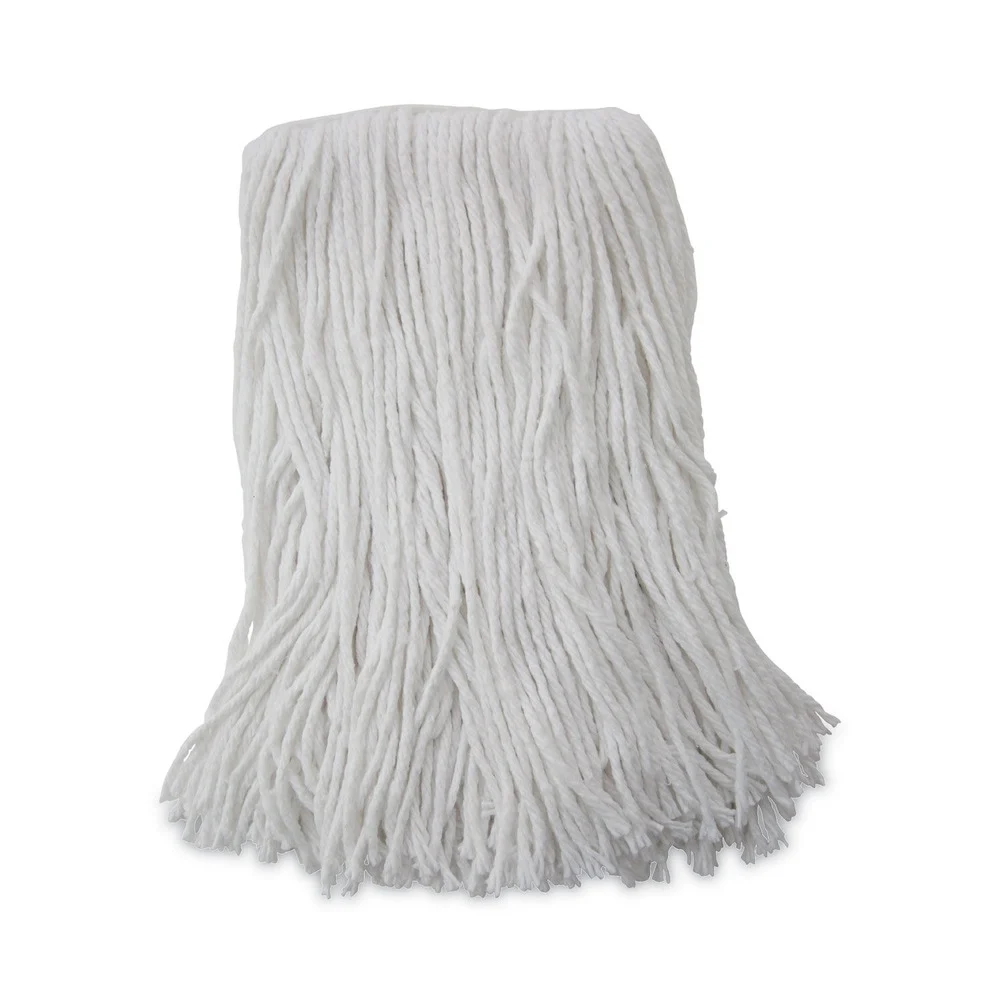 Boardwalk 12-Piece Value Standard Head Rayon Fiber Cut-End Size 16 Mop Heads Pack - White