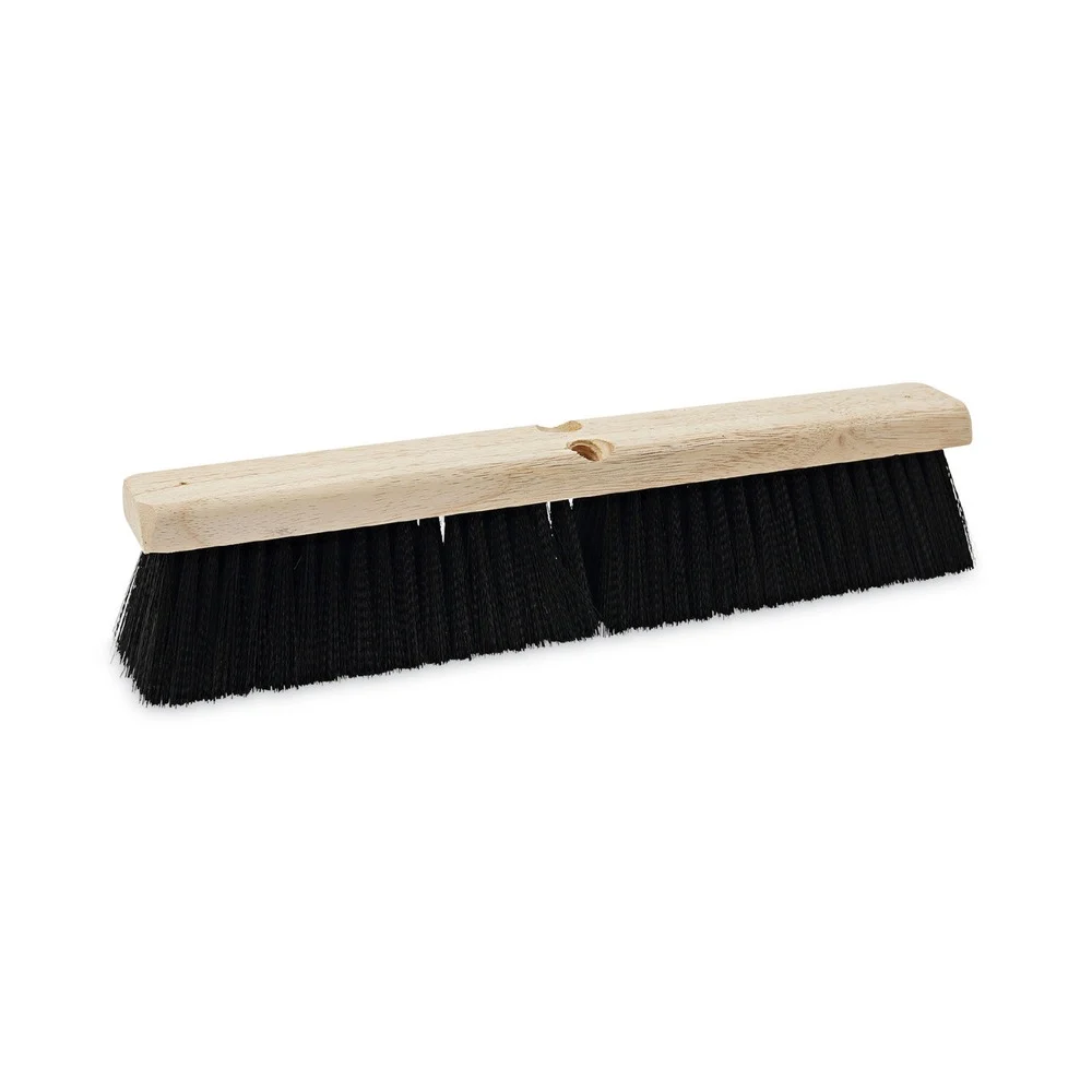 Boardwalk BWK20618 3 in. Black Medium Weight Polypropylene Bristles 18 in. Brush Floor Brush Head