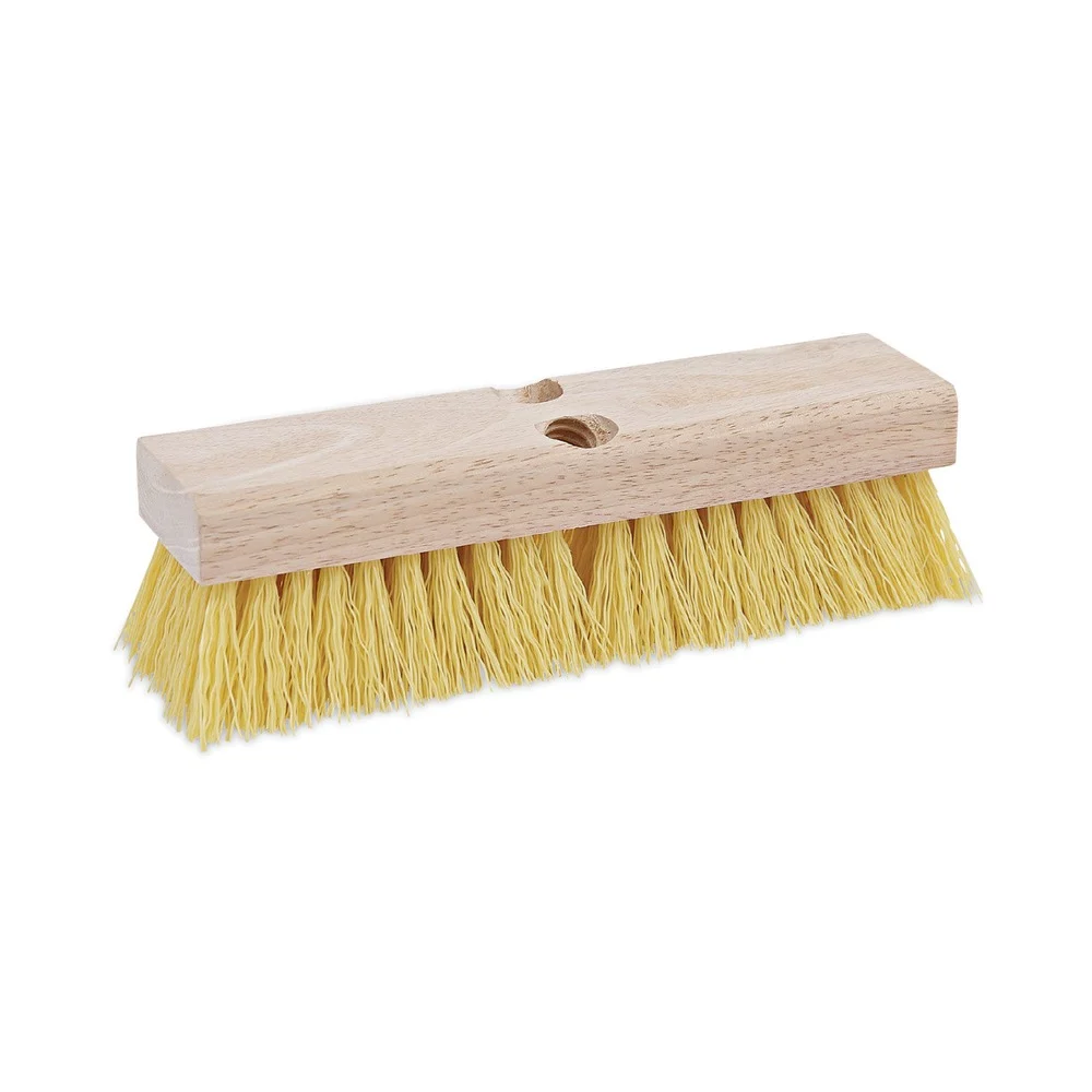 Boardwalk 10 in. Brush 2 in. Cream Polypropylene Bristles Deck Brush Head