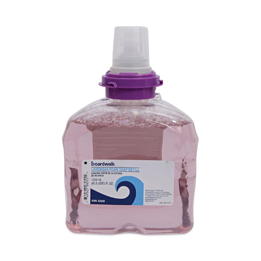 Boardwalk 1200 mL Lavender Foam Soap Refill - Cranberry Scent (2/Carton)