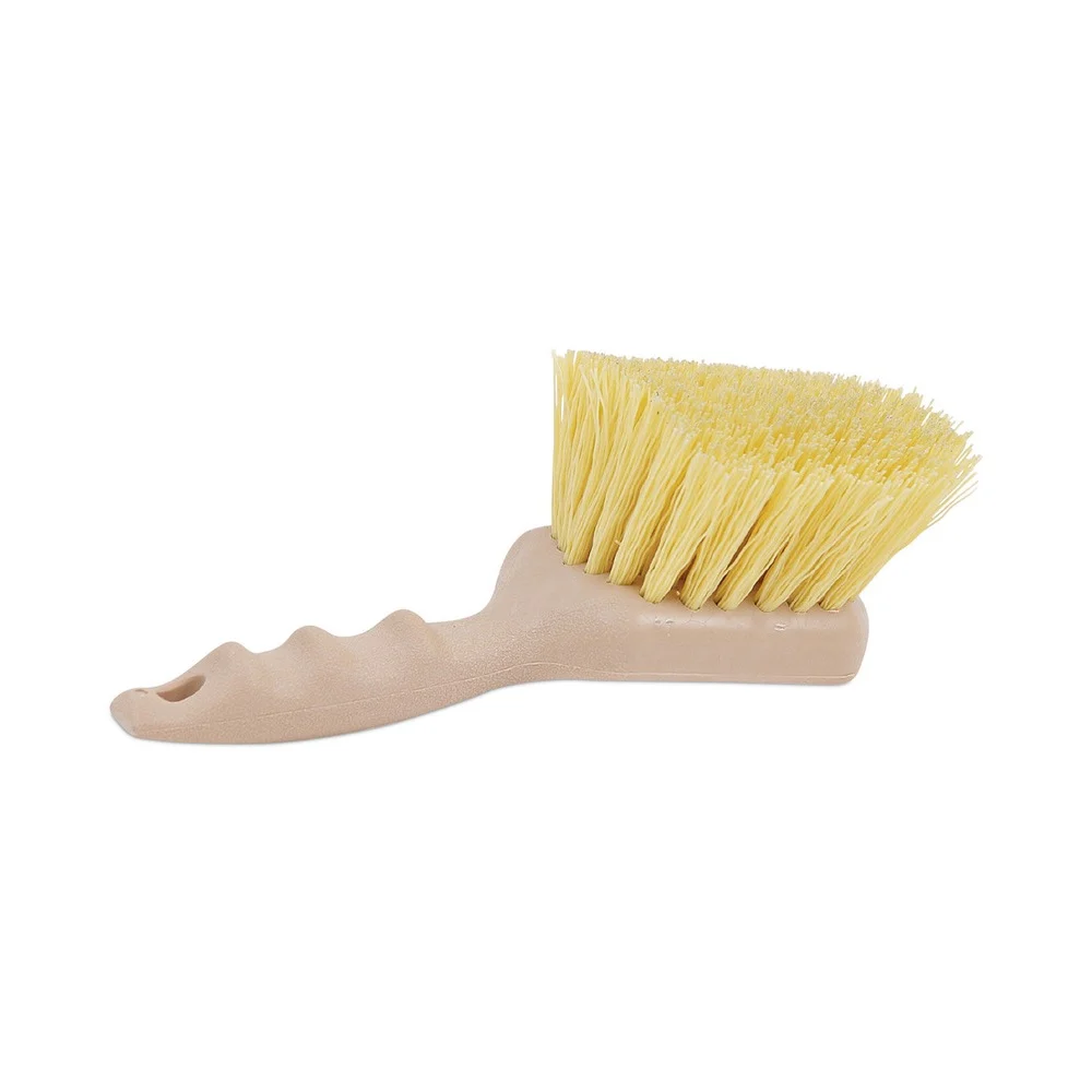 Boardwalk BWK4308 5.5 in. Brush 3 in. Tan Plastic Handle Cream Polypropylene Bristles Utility Brush