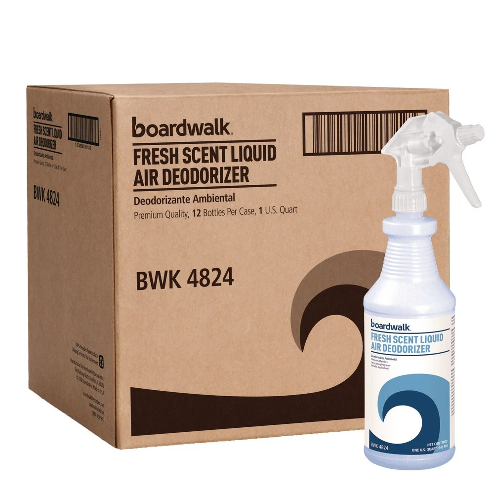 Boardwalk 32 oz. Spray Bottle RTU Liquid Air Deodorizer - Fresh Scent (12/Carton)