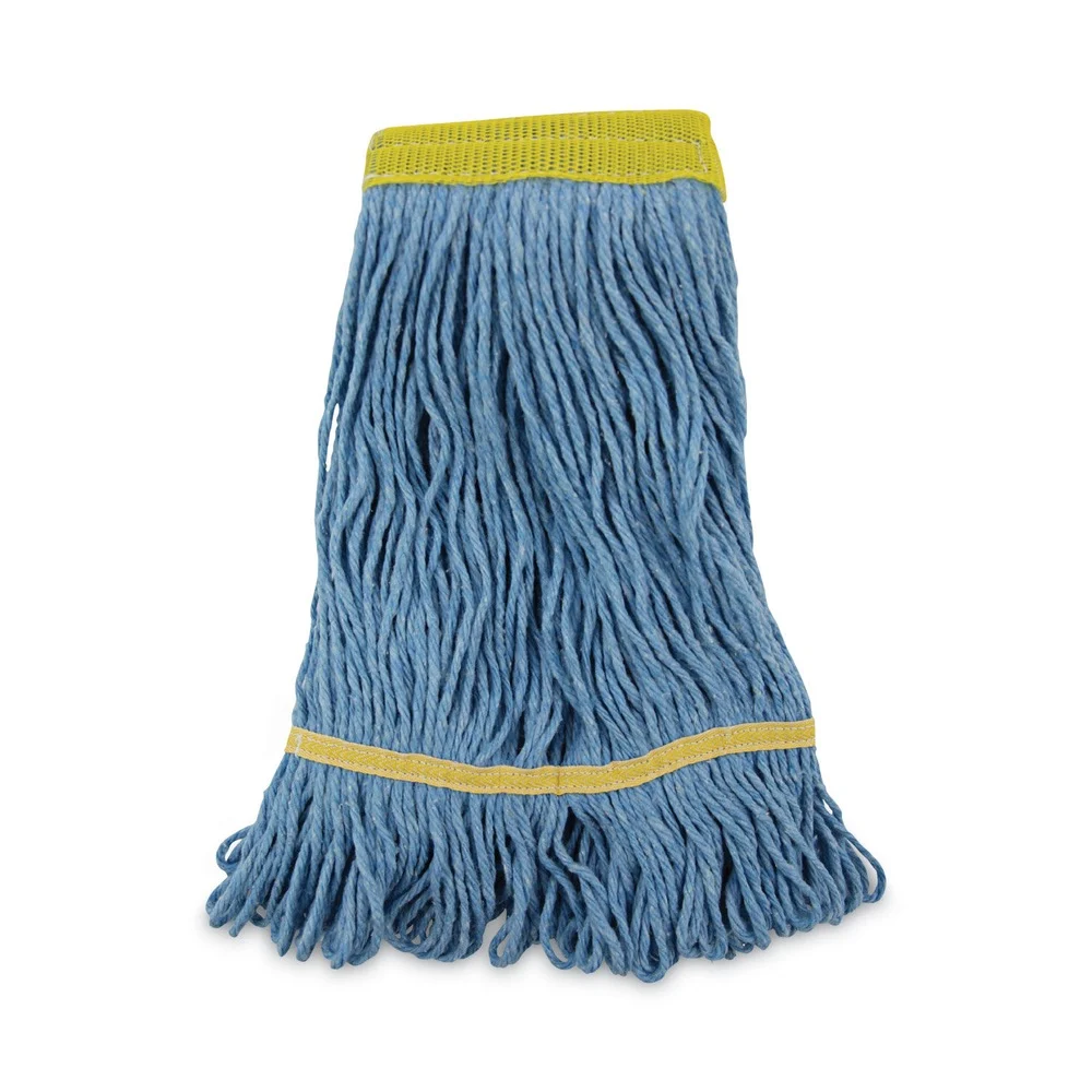Boardwalk 5 in. Headband Super Loop Wet Mop Head - Small, Blue (12/Carton)