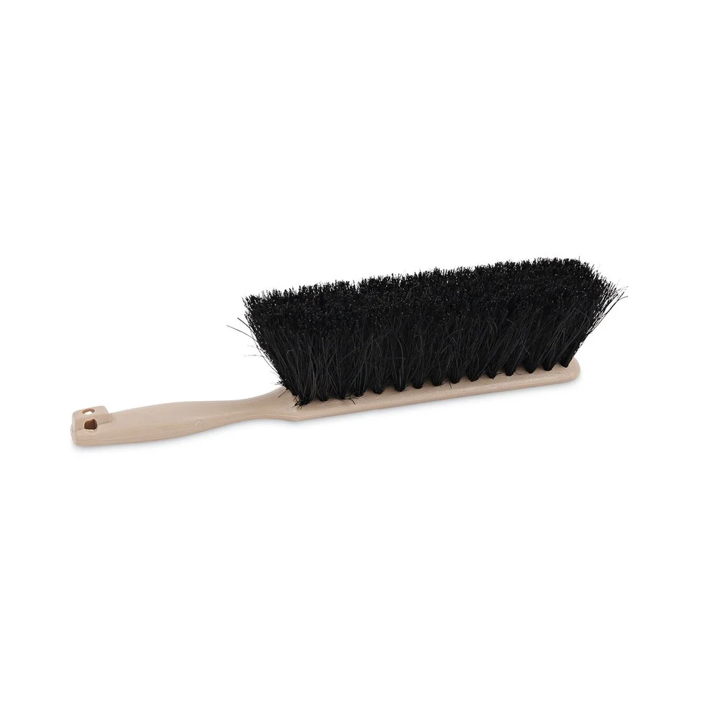 Boardwalk 4.5 in. Brush 3.5 in. Plastic Handle Tampico Bristles Counter Brush - Tan Handle/Black Bristle